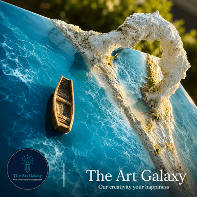 Your Idea, My Creation — bespoke resin commissions Custom handmade resin replica of the Ganga river commissioned as a bespoke piece